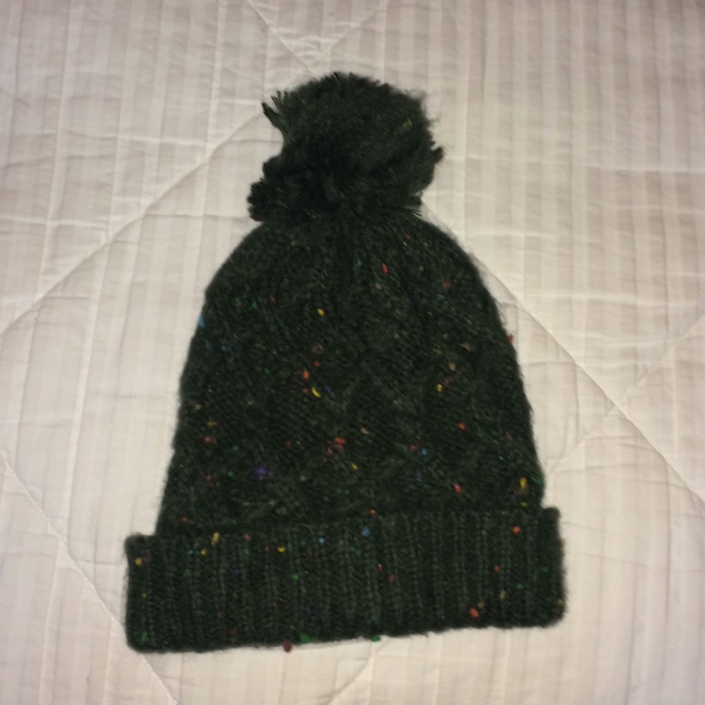 Green knit winter hat!